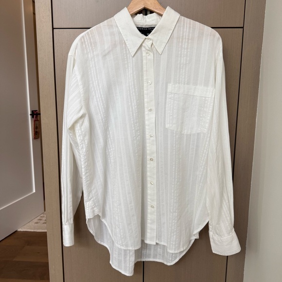 Veronica Beard Tops - Veronica Beard white embroidered cotton top, M